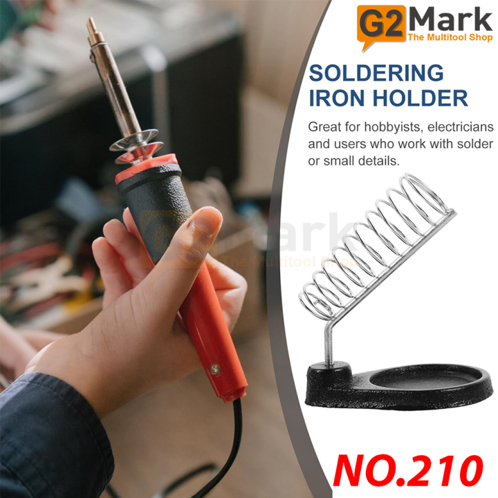 No.210 Brass Round Soldering Iron Holder with Metal Base and Spring ...