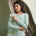 ZELLBURY Unstitched Fabric For Women Embroidered Shirt Shalwar Dupatta - 0405. 