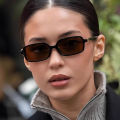 Luxurious Rectangle Sunglasses Women Oval Vintage Brand Designer Square Sun Glasses Men Shades Female Eyewear. 