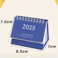 2025 Simple Style English Mini Desk Calendar Desktop Display Portable Calendar Desktop Decoration Handmade Diary. 