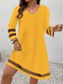 Plus Size Fashion Elegant Women Dress Loose Casual Dress Women Dress New Temperament. 