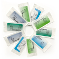12Pcs 75cm 2/0 3/0 4/0 Medical Surgical Suture Nylon Silk Polypropylene Polyester Monofilament Thread Suture Teaching Exercises.