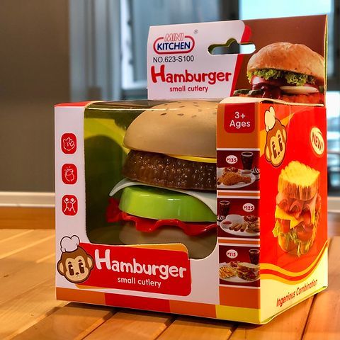 paly pretend fast food stackin bargad toy & best baby burger set toy