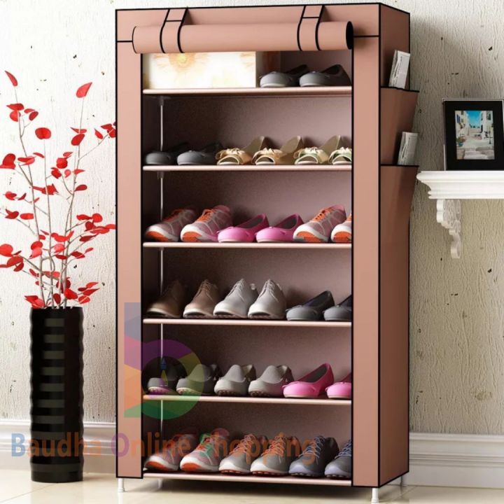 Portable%20Folding%20And%20Covering%20Metal%20Stand%206%20Layer%20Shoe%20Rack%20-%20Image%203