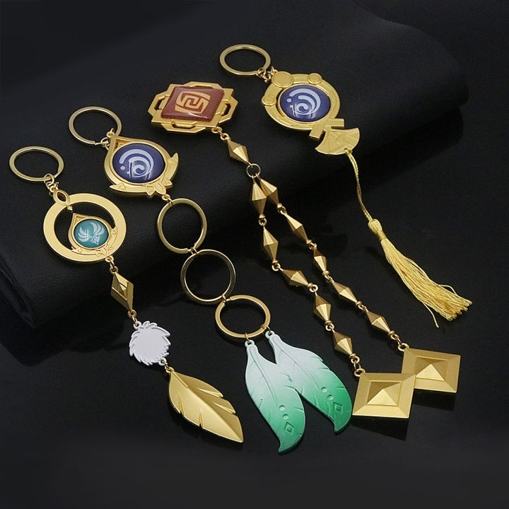 Genshin%20Impact%20Vision%20Of%20God%20Keychain%20Scaramouche%20Wanderer%20Kamisato%20Ayato%20Nilou%20Cosplay%20Key%20Chain%20Luminous%20Feather%20Pendant%20Gift%20-%20Image%203