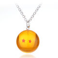 Dragon Ball Anime Keychain Charms 4 Star Dragon Balls Cosplay Accessories Crystal Resin Ball Necklace Memento of Grandpa. 
