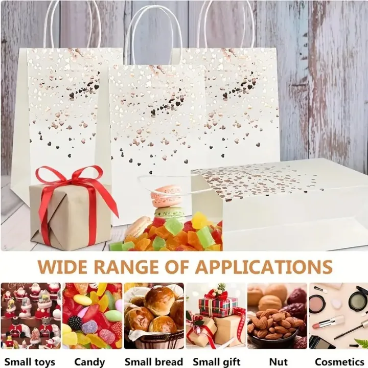 5/10PCS%20Black%20Brown%20White%20Bronzing%20Paper%20Bags%20Portable%20Birthday%20Gift%20Paper%20Bags%20Shopping%20Birthday%20Wedding%20Christmas%2022x16x8cm%20-%20Image%204