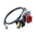 4 ft High Pressure Gas Regulator 30PSI Gauge Pol Connector for Gas Tank Heaters Gas Flow Indicator with Gauge Braided Hose. 