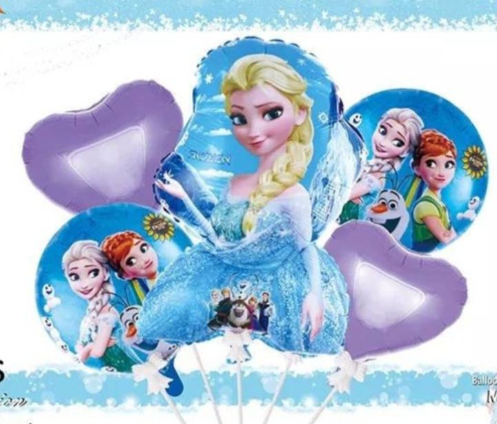 Frozen Anna Elsa Baby Shower Boy Girl Decorations Set Balloon Huge Foil Helium Balloons