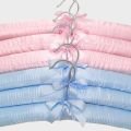 5 Pcs Satin Padded Clothes Hanger Silk Wrapped Coat Jacket Rack Shop Display Hanger. 