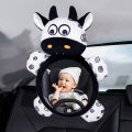 Baby Mirror Toys Multi-Function High Contrast Black and White Baby Toy Infant Soft Mirror Tummy Time Easy to Install Infant Toys. 