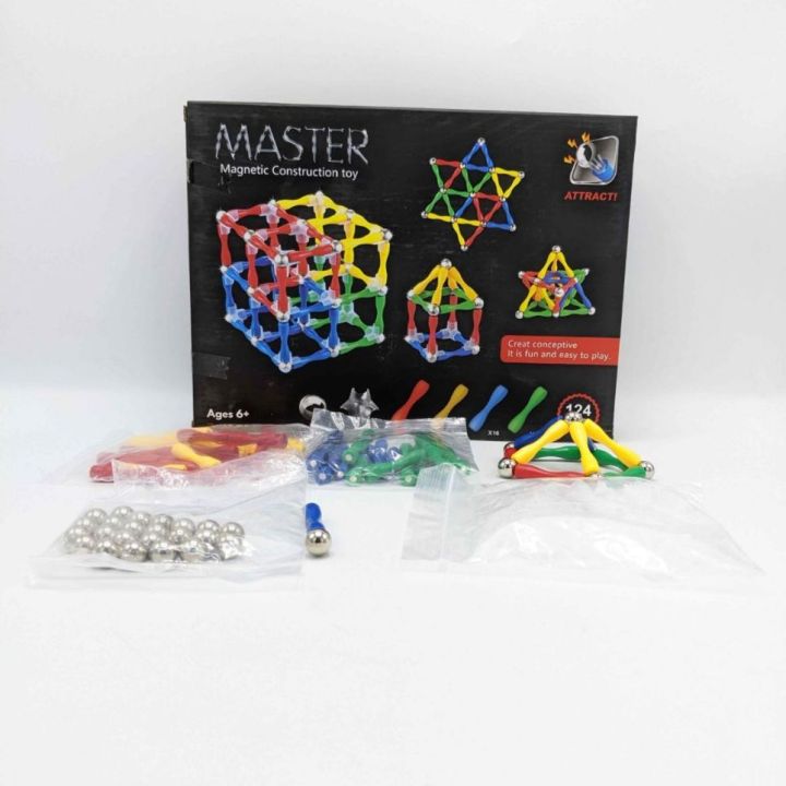 Magnetic Balls Sticks Building Block Toy Magnetic Construction Set 3D Shapes By Toys