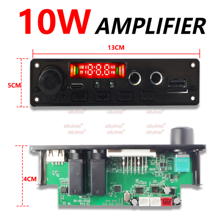 AudioPro%20DC%205V%2010W%20Bluetooth%205.0%20Amplifier%20Board%20MP3%20Decoder%20with%20USB/TF/FM%20for%20Car%20Audio%20Portable%20Speaker%20-%20Image%206