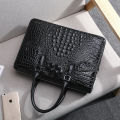 Password Lock Men Bag Genuine Leather Alligator Pattern Men's Briefcase Laptop Shoulder Bags High Quality Men Handbag Business. 