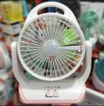 Joykali Ac /Dc Reachergeble table fan With led light. 