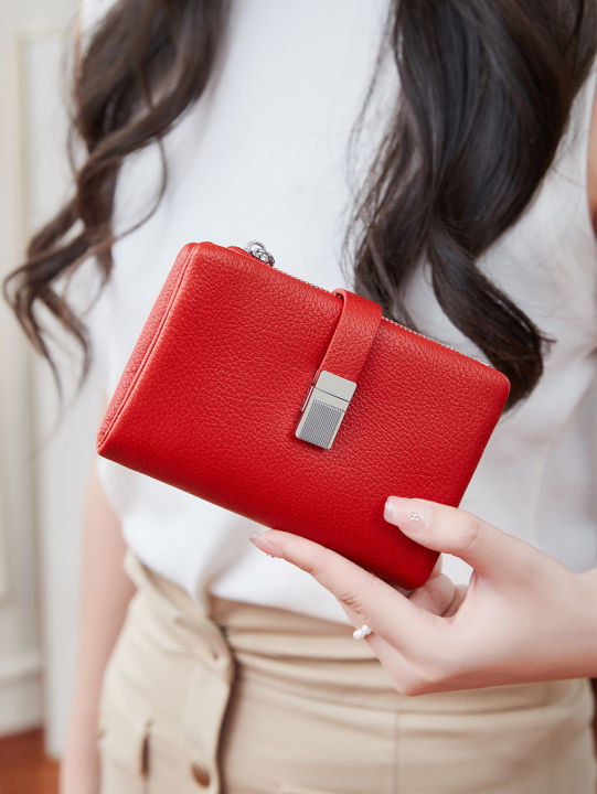 New%20Women's%20Wallet%20Fashionable%20and%20Minimalist%20Short%20Zero%20Wallet%20Small%20and%20Fresh%20Three%20Layer%20Large%20Capacity%20PU%20LeatherCardSeatBag%20-%20Image%203