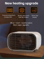 Desktop Electric Heater 600W Fast Heating Constant Temperature Wide-angle Warm Supply Low Noise Mini Home. 