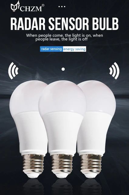 Radar%20Motion%20Sensor%20Light%20189-265V%20E27%20LED%20Smart%20Bulb%2012W%20-%20Image%202