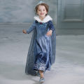 Elsa Dress for Girl Princess Birthday Party Winter Costume Kids Cosplay Frozen Evening Long Sleeve Clothes Snow Queen.