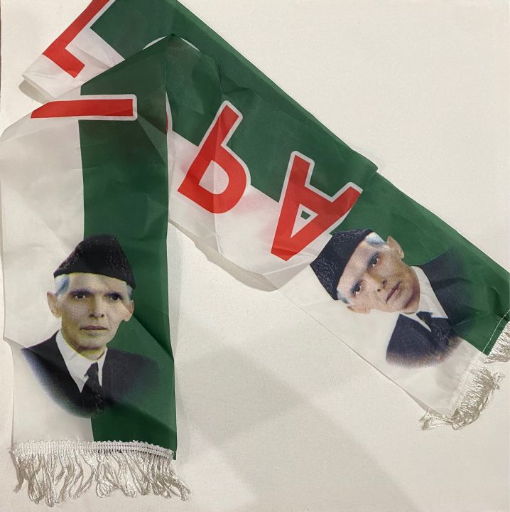 14 august pakistan National Independance day Scarf / Sash / Mufral / Mufrel