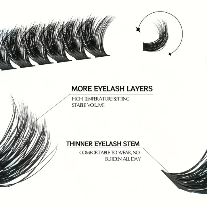 DIY%20Eyelash%20Extension%20Kit%20-%20Fluffy%20Mixed%20Lengths%2010-16mm,%200.07mm%20Thick%20Lashes%20with%20Tweezers%20Beginner-Friendly%20Reusable%20Set%20-%20Image%202