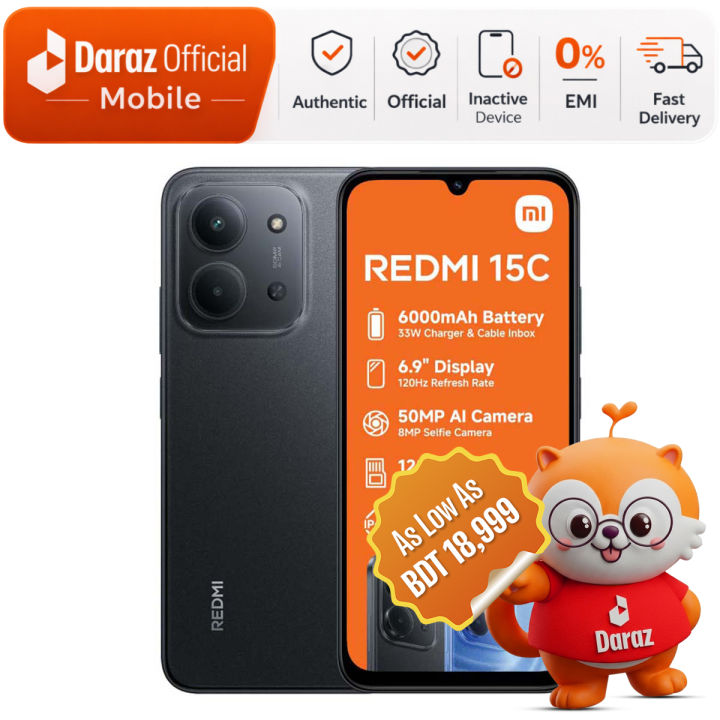 Xiaomi Redmi 15C 8GB/256GB | Official + Free T-Shirt