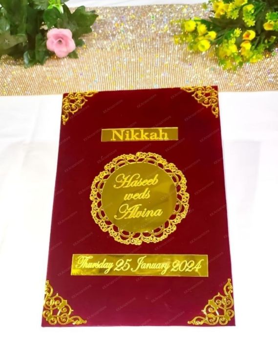 Nikah Booklet, Nikah nama with signature and thumb impression box