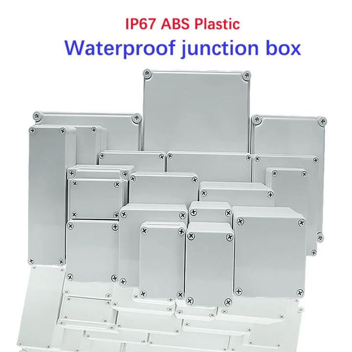 ABS Plastic Waterproof Junction Box AG Outdoor Rain Proof Box Outdoor Power Housing Monitoring Waterproof Box Seal Button Box