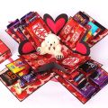 chocolate gift box - birthday - anniversary - wife - husband chocolate box for gift. 