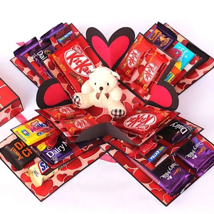 chocolate gift box - birthday - anniversary - wife - husband chocolate box for gift