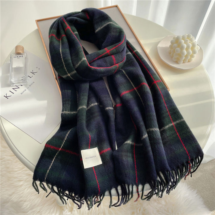 2025%20New%20Stripe%20Plaid%20Women%20Scarf%20Elegant%20Stylish%20Imitation%20Cashmere%20Shawl%20Winter%20Pashmina%20Versatile%20Warm%20Wrap%20Scarf%20-%20Image%204