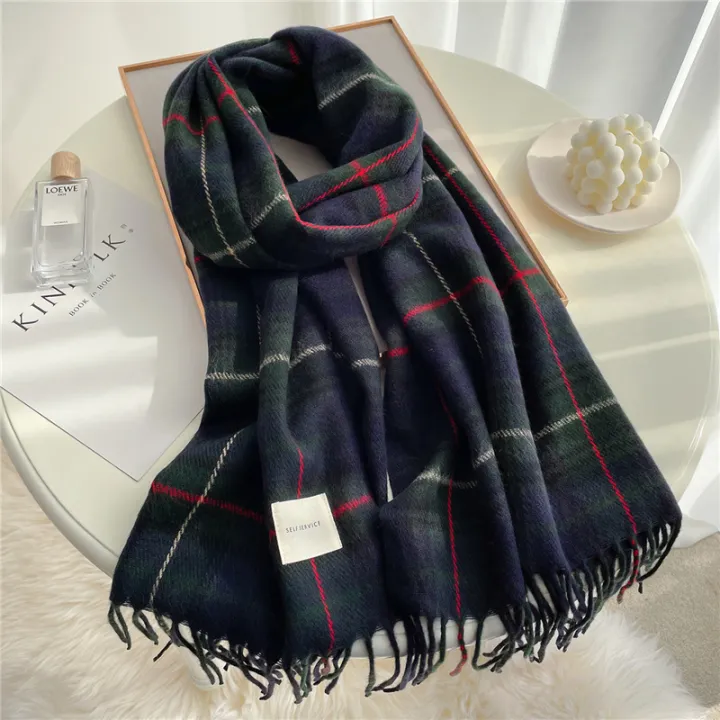 2025%20New%20Stripe%20Plaid%20Women%20Scarf%20Elegant%20Stylish%20Imitation%20Cashmere%20Shawl%20Winter%20Pashmina%20Versatile%20Warm%20Wrap%20Scarf%20-%20Image%204