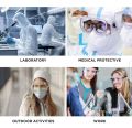 Eyes Protection Goggles with Seller warranty Transparent Fully Enclosed Anti-Impact Safety Glasses Anti-Fog Sand-Proof Water-Proof Goggles With Adjustable Headband. 