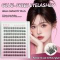 Self Adhesive False Eyelashes 5D Mink Lashes,No Glue Eyelash Clusters,Idol Curl Lash Clusters Reusable Individual Section Lashes.