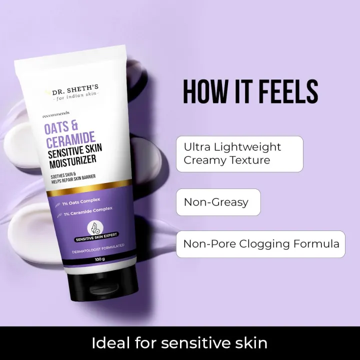Dr.%20Sheths%20Oats%20&%20Ceramide%20Sensitive%20Skin%20Moisturizer%20%7C%20Oil-Free%20%7C%201%25%20Oats%20Complex%20&%201%25%20Ceramide%20Complex%20%7C%20Soothes%20&%20Reduces%20Irritation%20%7C%20Strengthens%20Skin%20Barrier%20%7C%20Light%20Weight,%20Non-Sticky%20%7C%20Men%20&%20Women%20%7C%20100%20g%20-%20Image%208