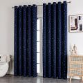 Kids Curtains Blackout With Stars Grommet Top For Bedroom Living Room Window Drapes. 