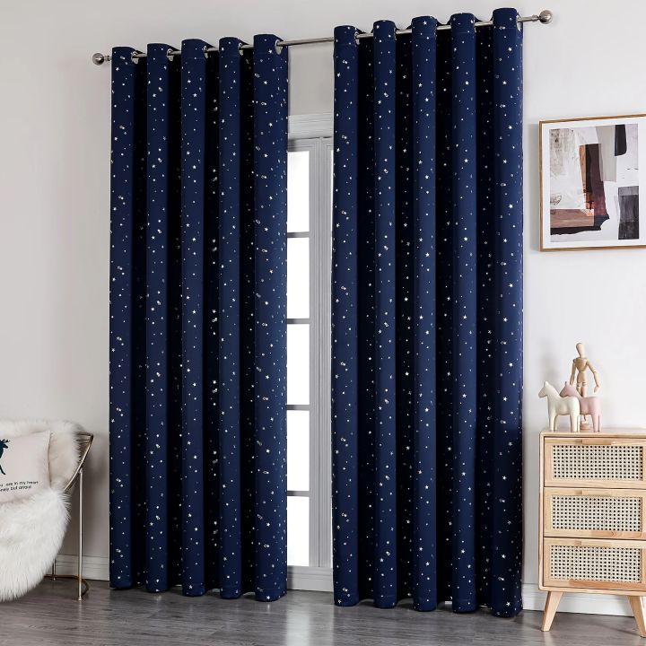 Kids%20Curtains%20Blackout%20With%20Stars%20Grommet%20Top%20For%20Bedroom%20Living%20Room%20Window%20Drapes%20-%20Image%202