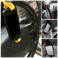 Motor Bike/ Motor Cycle/Car Steering Wheel Retractable Mobile Phone Holder Cellphone Support Mount Multifunctional Universal Car Non-slip Phone Stand. 