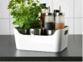 IKEA 301.550.19 VARIERA Convenient Kitchen Open Storage Box, High Gloss White, Easy to Carry and Take Out of Your Kitchen Drawers or Shelves Since it Has Two Grip-friendly Handles See less. 