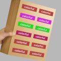 A4/A5 20/50pcs Brown Self-Adhesive Paper Sticker For Inkjet Laser Printer Copier Light Dark Adhesive Backed Kraft Paper  Label. 