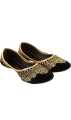 Women's Rajasthani Jutti Handmade Embroidered Slippers Golden Color for Women Rajasthani Footwear. 