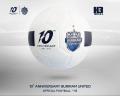 H3 football ball celebrating the 10th anniversary of Buriram United Buriram United United White No. 5. 