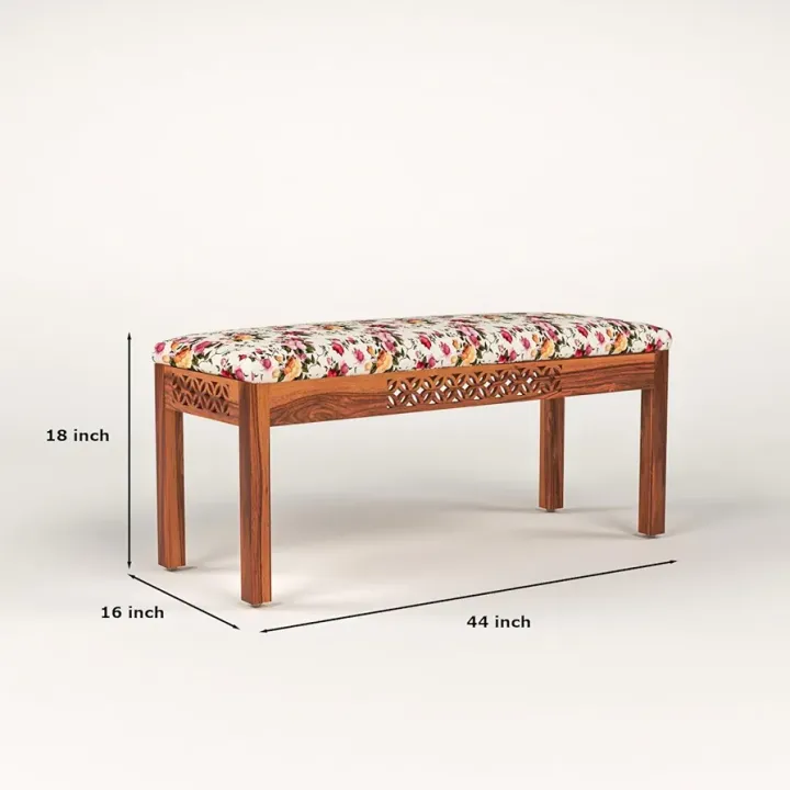 Ramdoot%20Furniture%20CNC%20Solid%20Sheesham%20Wood%20Dining%20Table%206%20Seater%20%7C%20Six%20Seater%20Wooden%20Table%20with%20Four%20Chairs%20and%201%20Bench%20with%20Flower%20Cushion%7C%20Dining%20Room%20Set%20for%20Restaurant%20%7C%20Rosewood,%20Honey%20Finish%20-%20Image%204