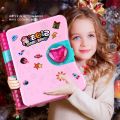 Jewelry Makeup Kit for Kids Magic Book  DIY Handmade Rings Bracelets Pretend Play Princess Girl's Birthday Xmas . 
