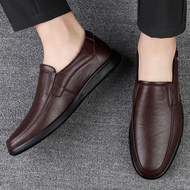 CLOHOO%20Men's%20Business%20Casual%20Shoes%20Handmade%20Layered%20Cowhide%20%20Bottom%20Leather%20Footwear%20for%20Office%20And%20Leisure%20-%20Image%203