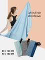 Microfiber Quick Dry Gym Towel Silver ION OdorFree Absorbent Fiber Fast Drying Workout Gear for Body Sweat Working Out (M1).