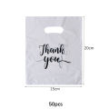 10/50/100Pcs Thank You Gift Bags Plastic Wedding Birthday Party Treat Bags Favors Small Business Shopping Candy Cookie Packaging.