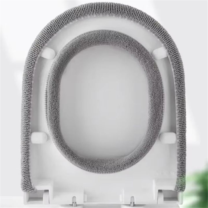 1Pcs%20Winter%20Warm%20Toilet%20Seat%20Cover%20Closestool%20Mat%20Washable%20O-shape%20Pad%20Bathroom%20Accessories%20Knitting%20Pure%20Color%20Soft%20Bidet%20Cover%20-%20Image%203