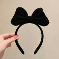 Velvet Big Bow Red Headband Ladies Elegant Temperament High Cranial Headband Fashion Girls Cute Headband. 