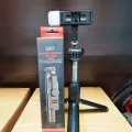 [Good quality] selfie stick q07 selfie stick tripod with built-in Bluetooth remote, three-mode LED light connect via Bluetooth 3.0 remote, more convenient to take pictures. 